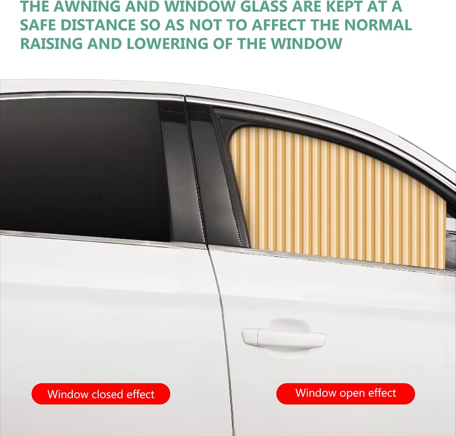 4‑Piece Magnetic Car Window Sun Shades, Front & Rear Side Window Sun Blocker, Heat UV Protection Car Curtain for Sedan SUV Truck, Privacy Automotive Window Shade with Fixing Straps, Gold/Black/Silver