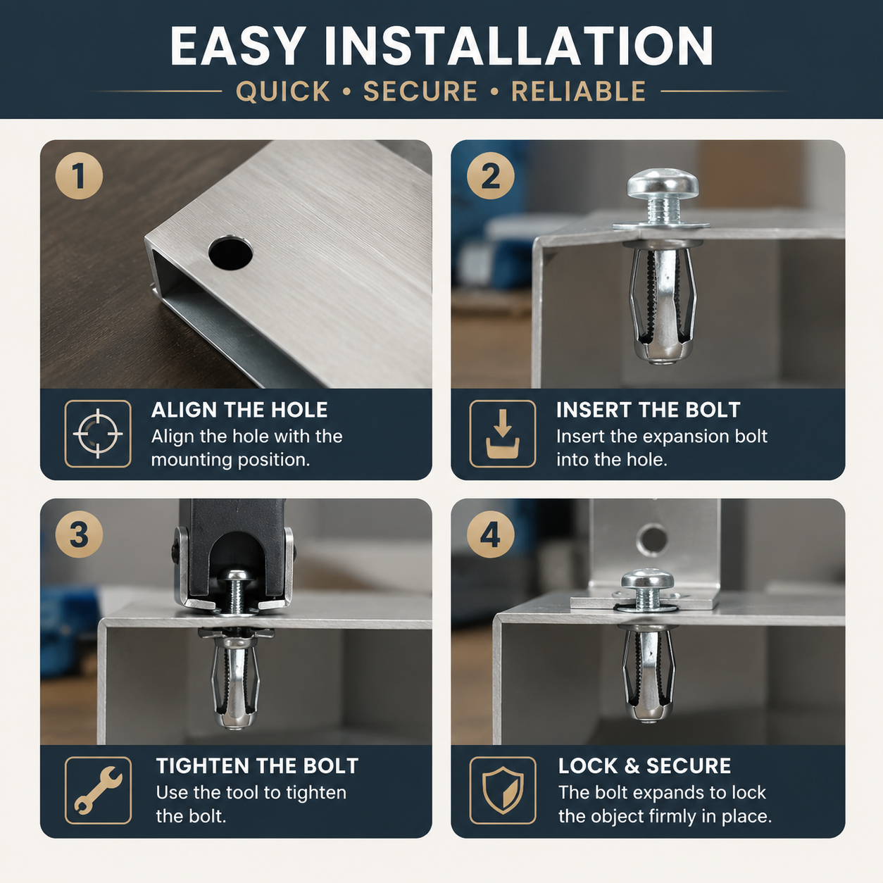 20‑Pack Hollow Wall Anchors with Screws, Cavity Fixing for Aluminum Cladding, Sheet Steel, Pipes & Thin Hollow Walls | Sold as Full Pack Only