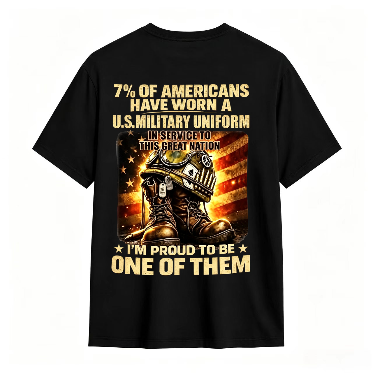 I’m Proud To Be One Of Them US Veteran Patriotic Military Tee
