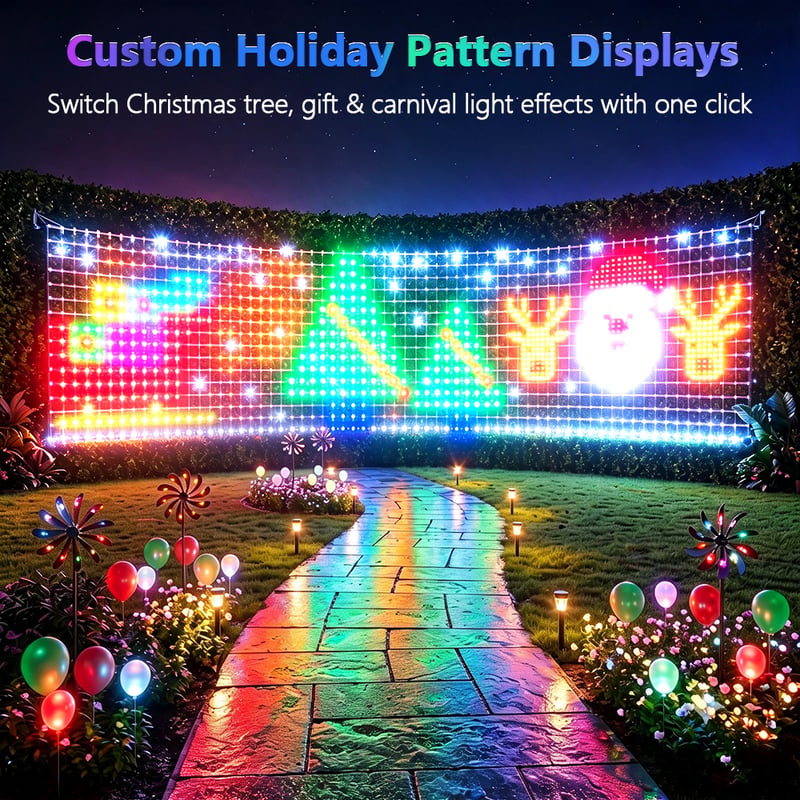 Smart RGB Foldable LED Mesh Net Light