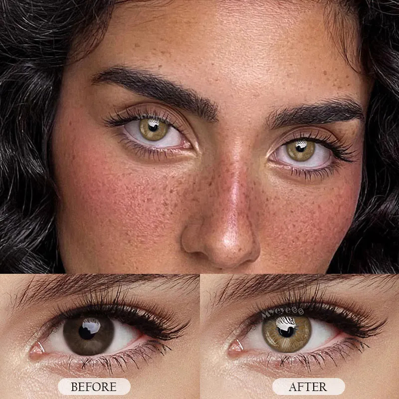 Crush Brown  Colored Contact Lenses
