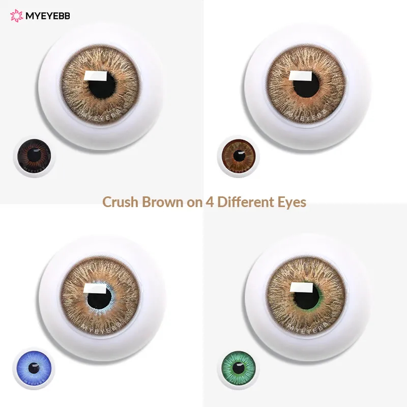Crush Brown  Colored Contact Lenses