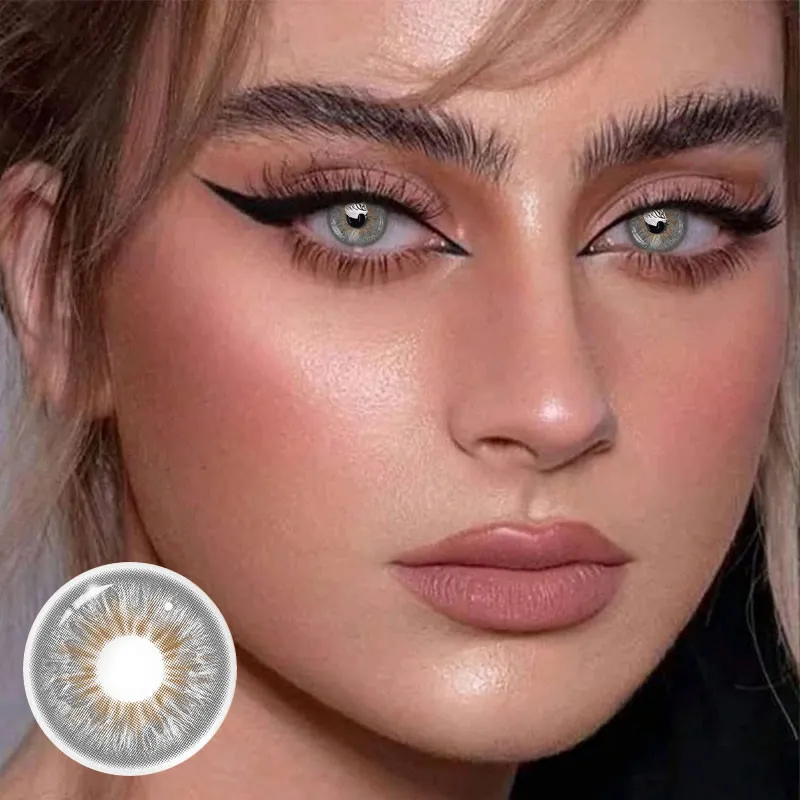 Crush Grey Prescription Colored Contact Lenses