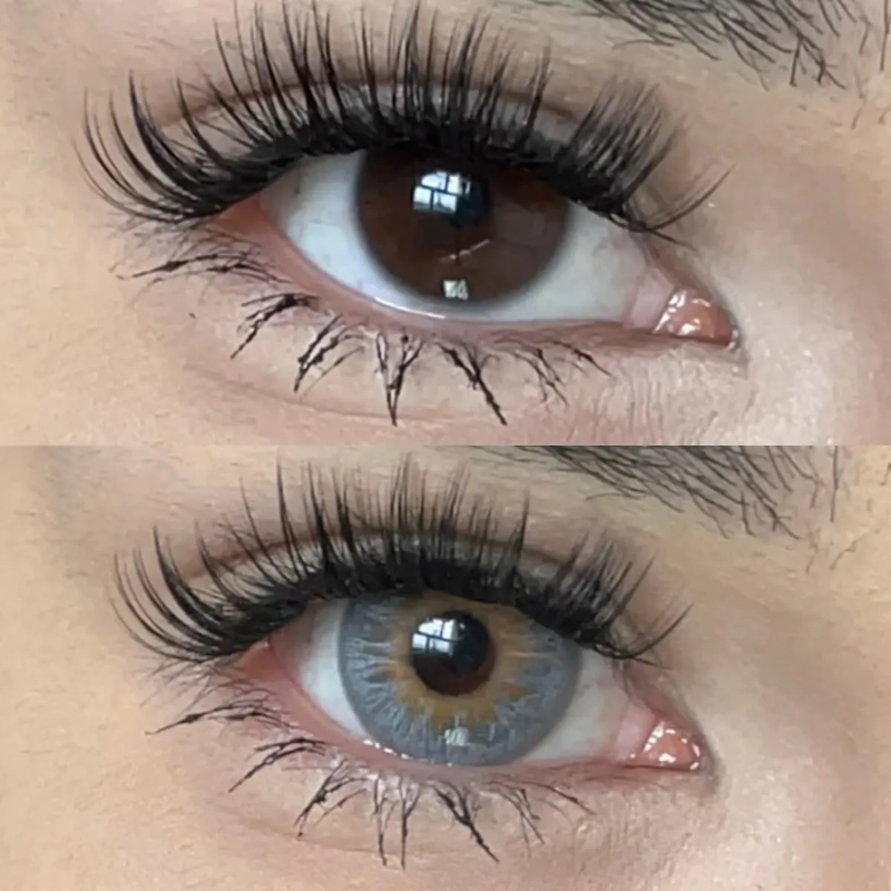 Crush Grey Prescription Colored Contact Lenses