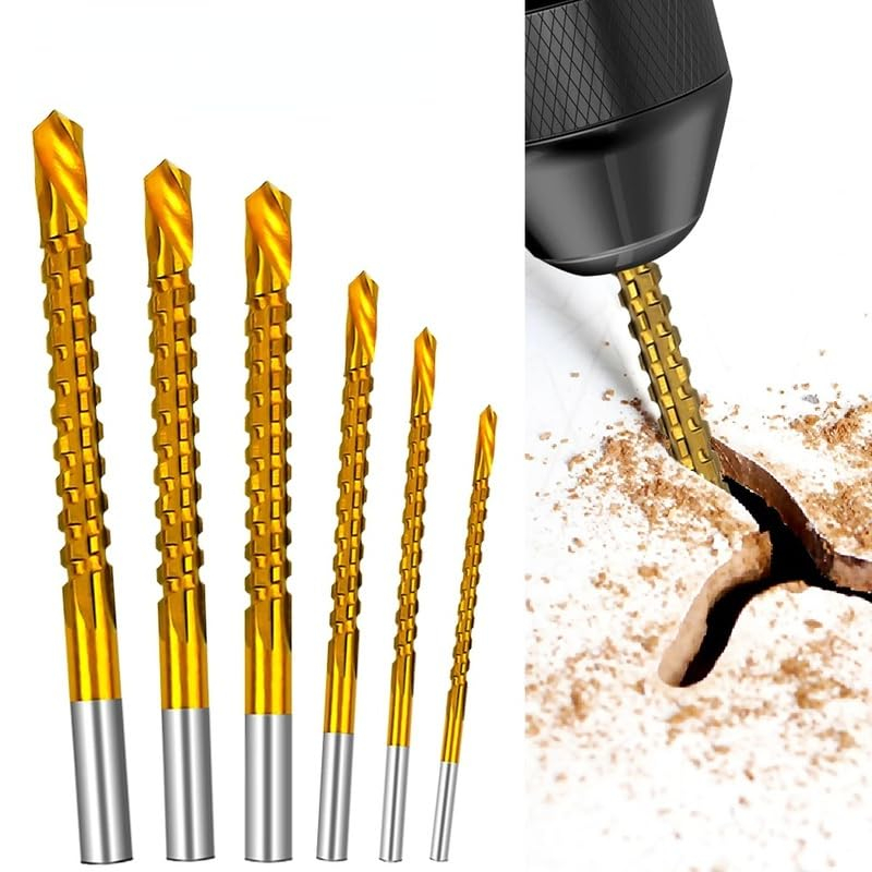 6Pcs Cobalt Twist Drill Tap Combo Set 🔥 Metric 3-8mm Spiral Screw Tap Drill Bits for Metal Drilling & Thread Tapping