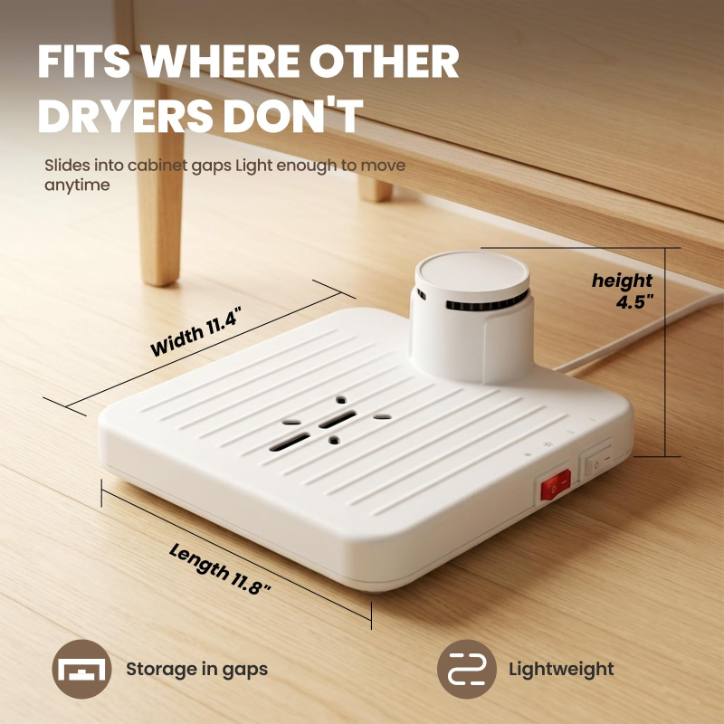 Full Body Dryer after Shower, 960W, Hot and Cool Air, White