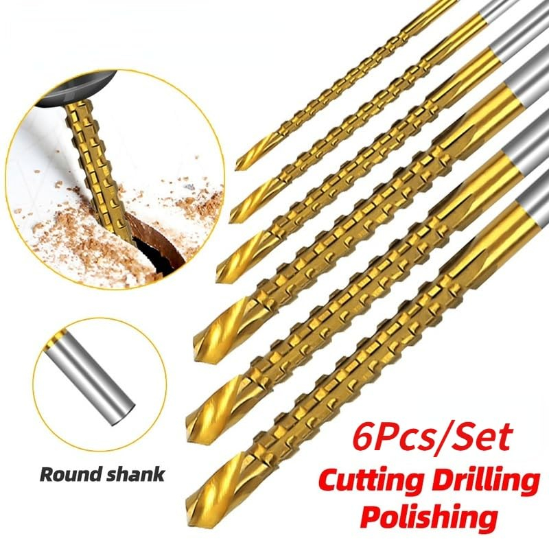 6Pcs Cobalt Twist Drill Tap Combo Set 🔥 Metric 3-8mm Spiral Screw Tap Drill Bits for Metal Drilling & Thread Tapping