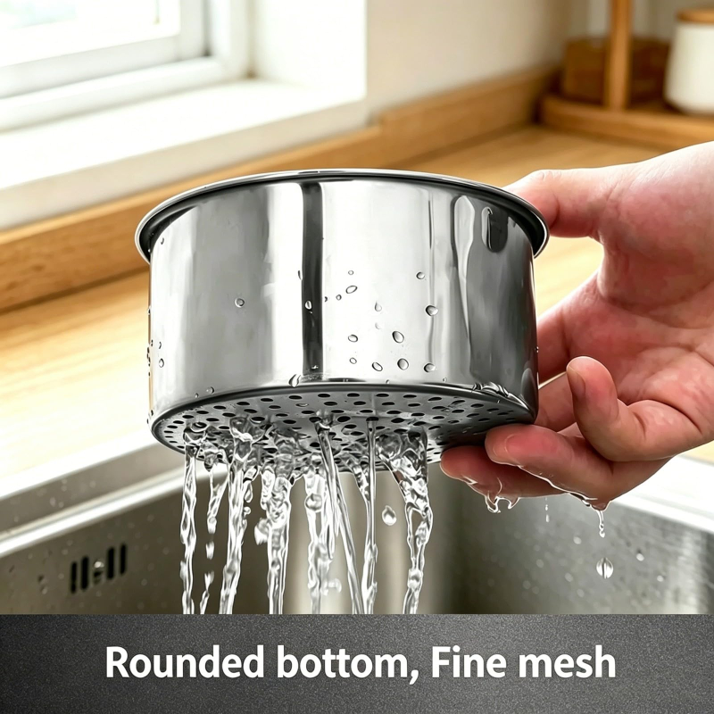 Swan‑Shaped Faucet‑Hanging Stainless Steel Sink Strainer