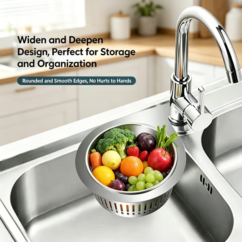 Swan‑Shaped Faucet‑Hanging Stainless Steel Sink Strainer