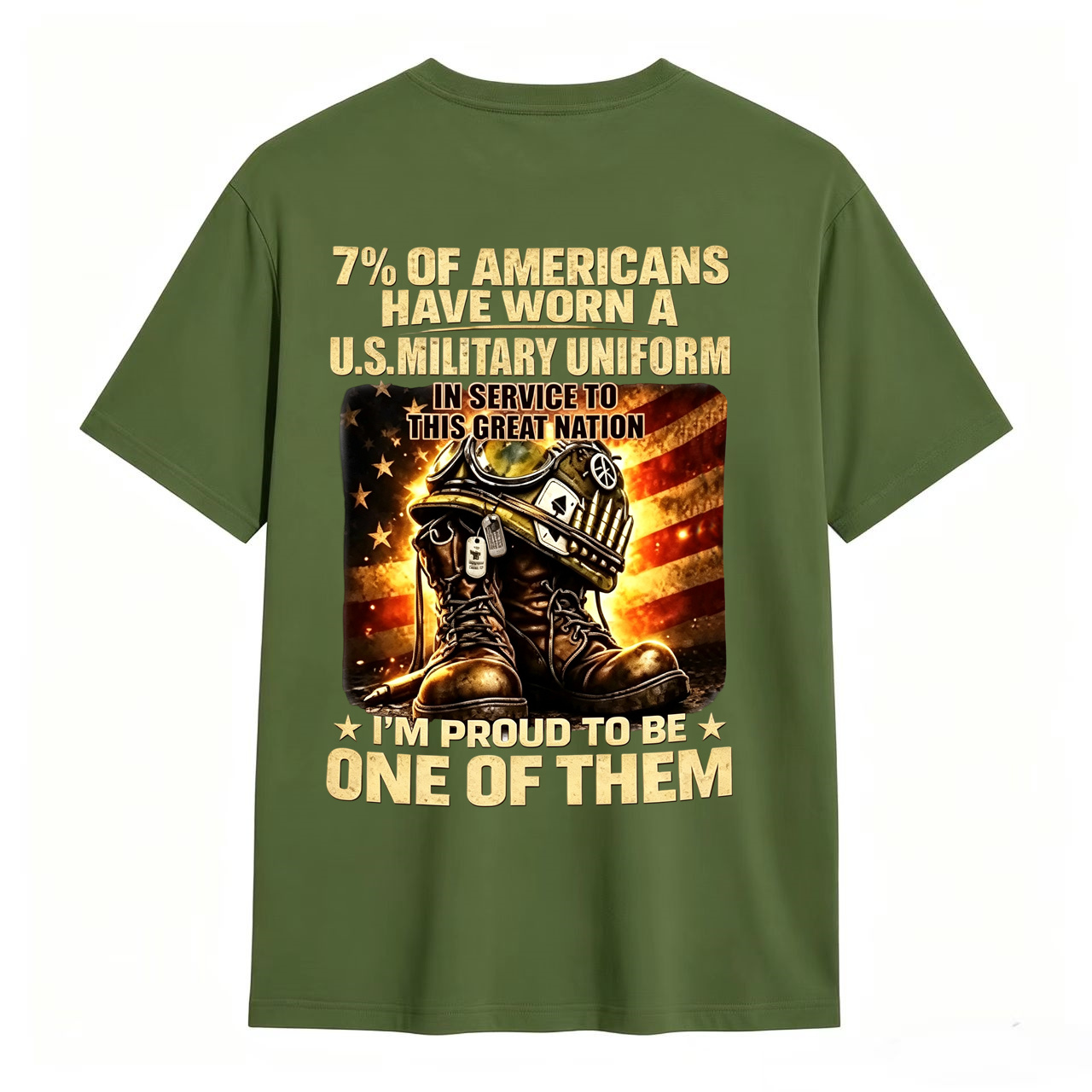 I’m Proud To Be One Of Them US Veteran Patriotic Military Tee