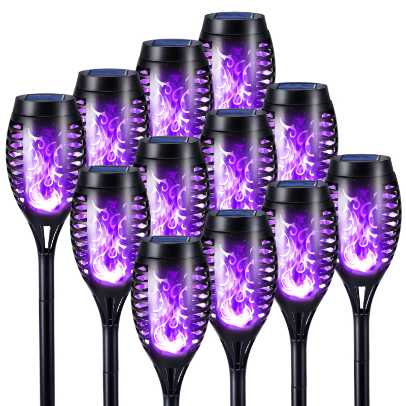 Halloween Outdoor Solar Flickering Flame Torch Lights Waterproof Garden Yard Pathway Decor	SKAZ018