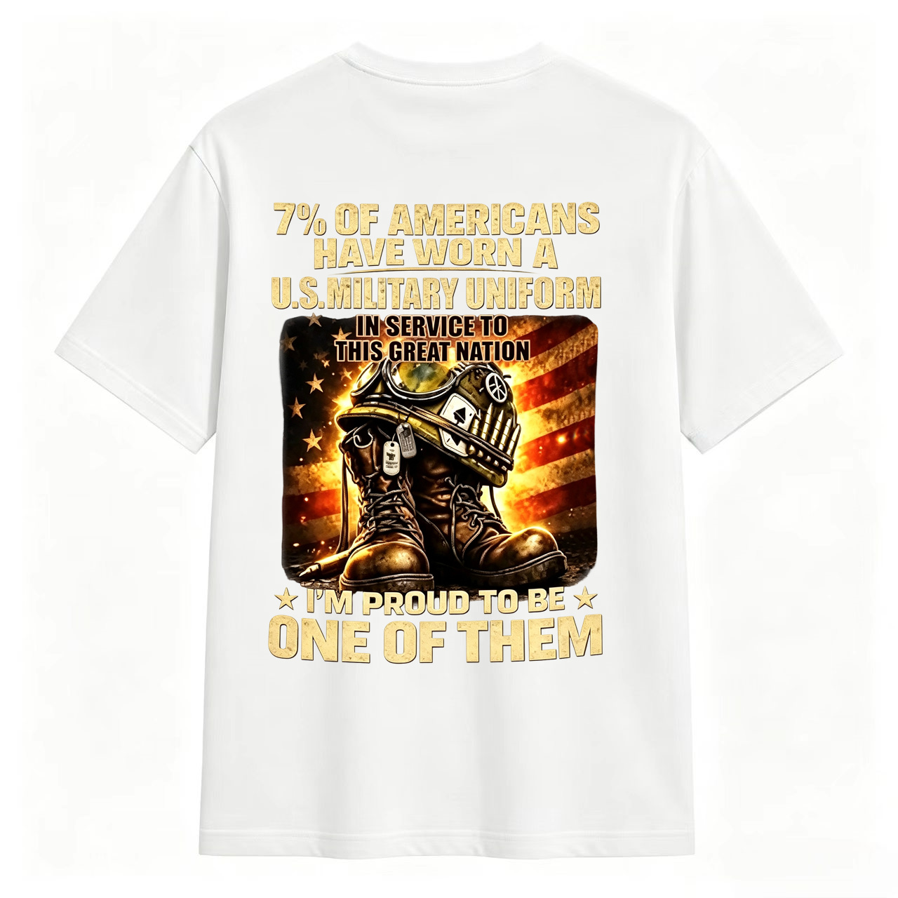 I’m Proud To Be One Of Them US Veteran Patriotic Military Tee