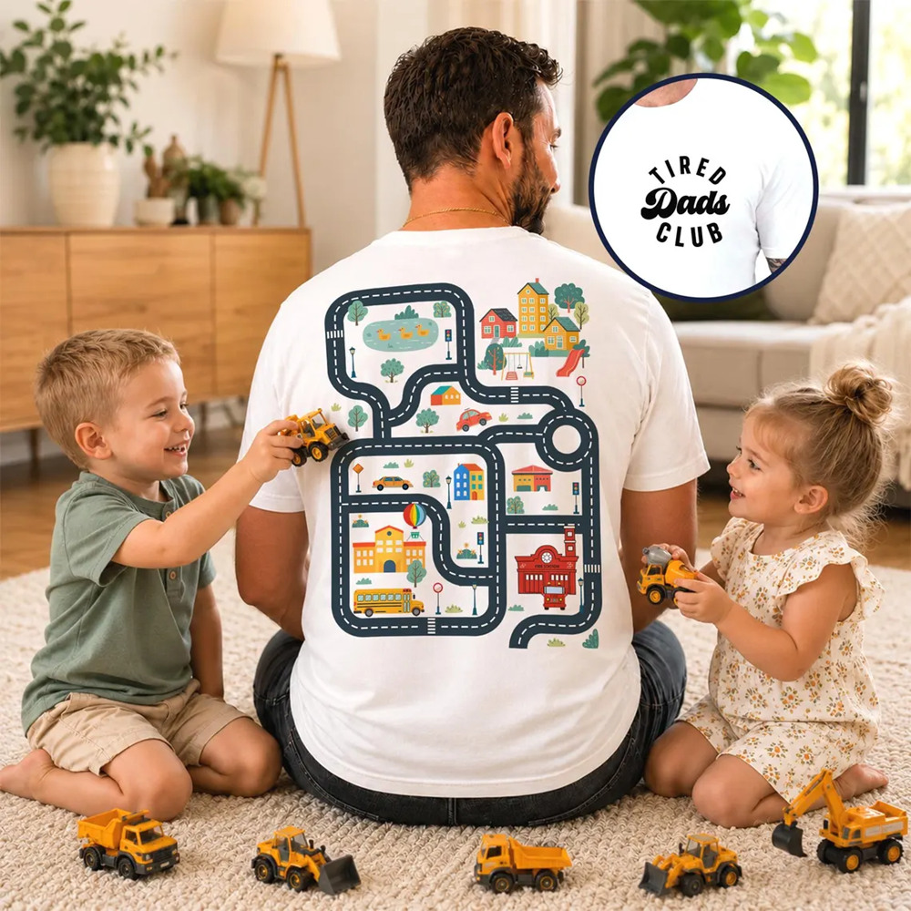 Tired Dads Club Funny Dad Fathers Day Gift Tee