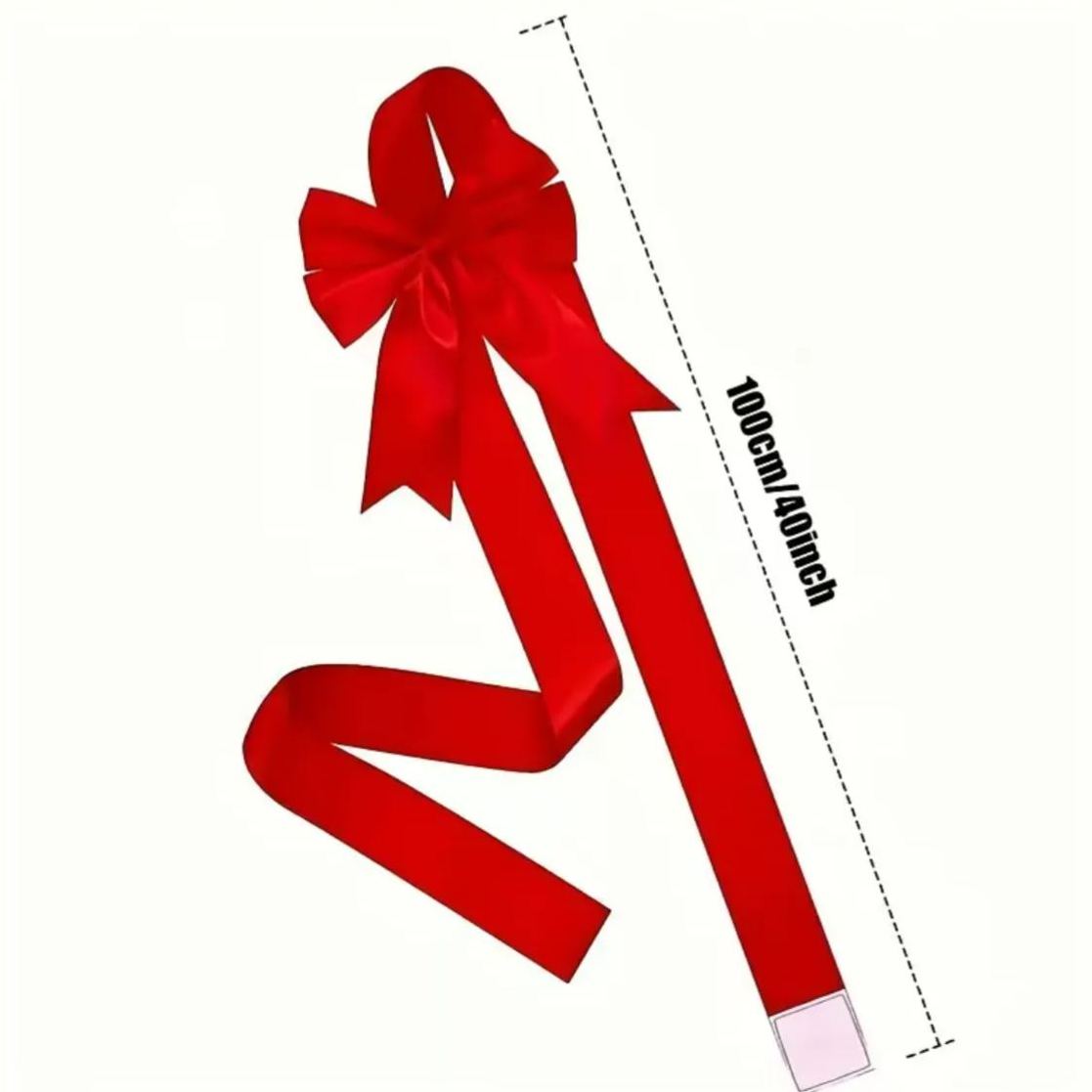Christmas Velvet Cabinet Bow
