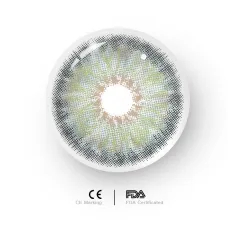 MYEYEBB Petite Iris Grey Green Prescription Colored Contact Lenses