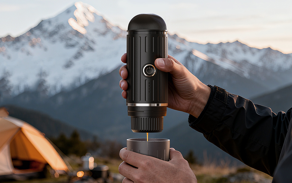 mikoca portable espresso machine outdoor coffee moment