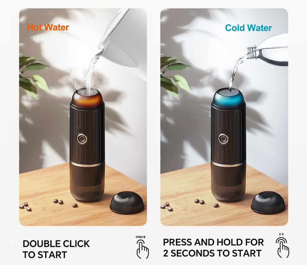 mikoca portable espresso machine self-heating system