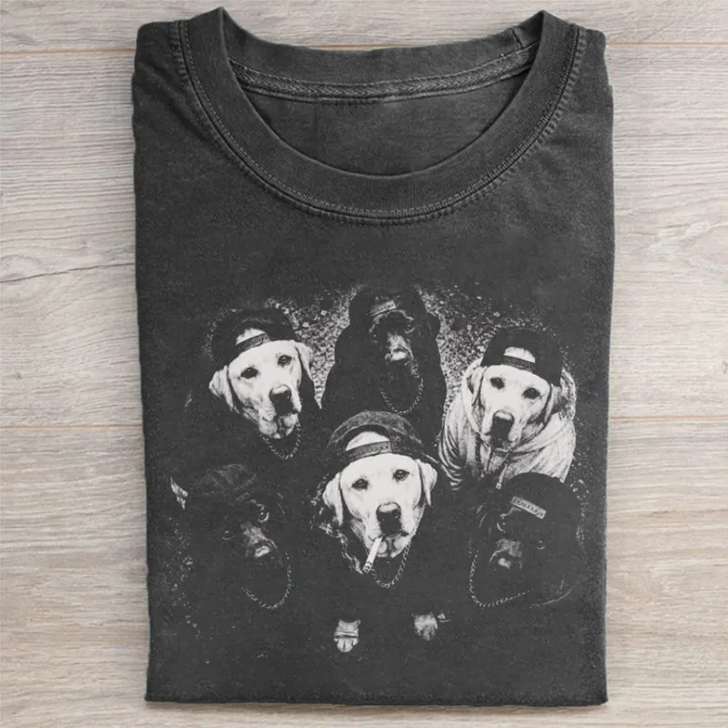 Funny Gangster Dog T-shirt
