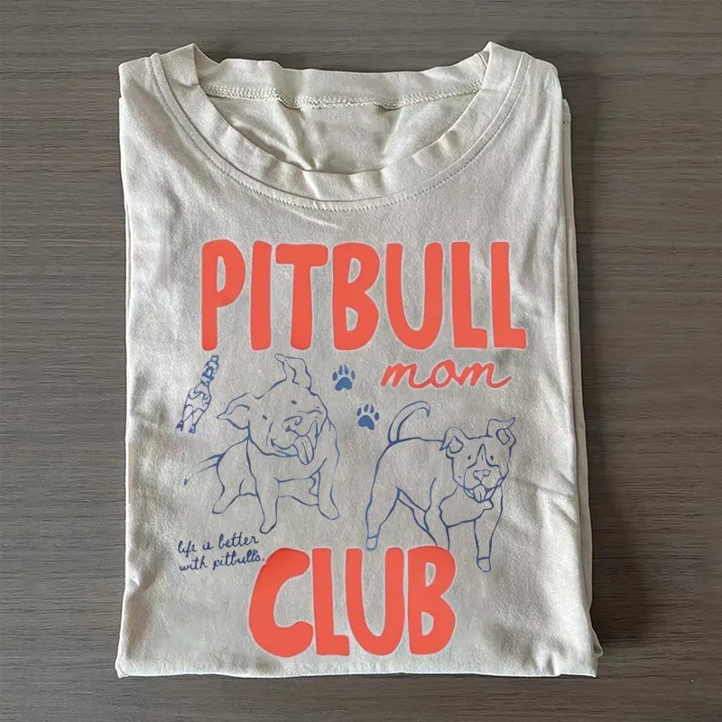 Pitbull Mom Club T-shirt
