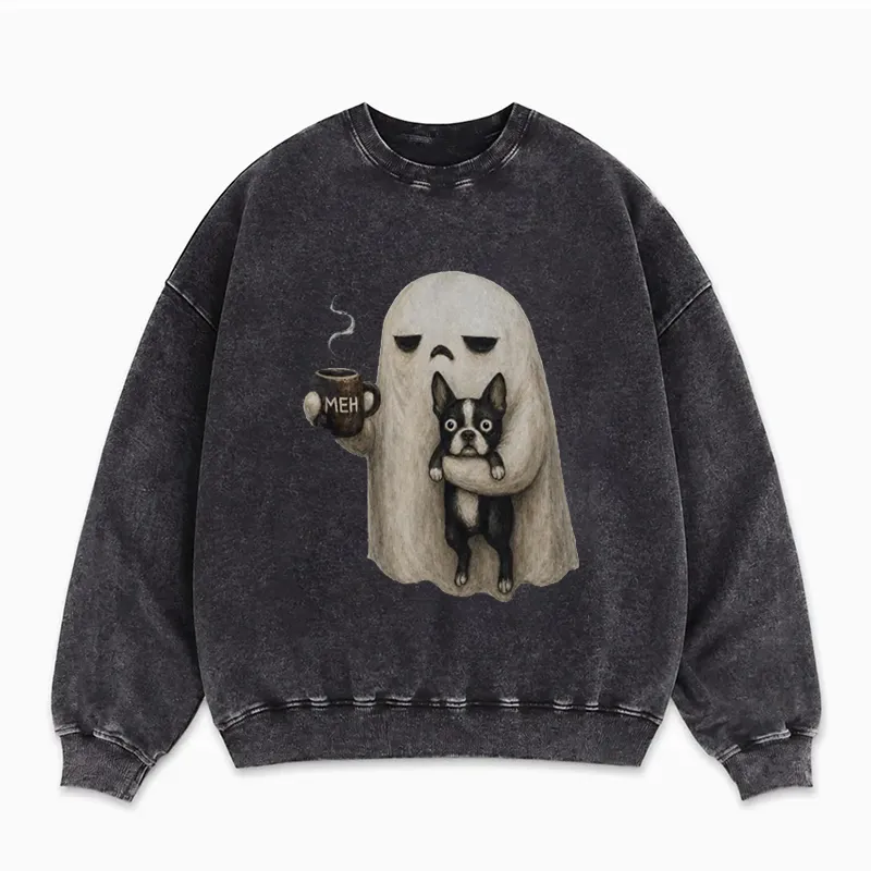 Grumpy Ghost Boston Terrier Sweatshirt
