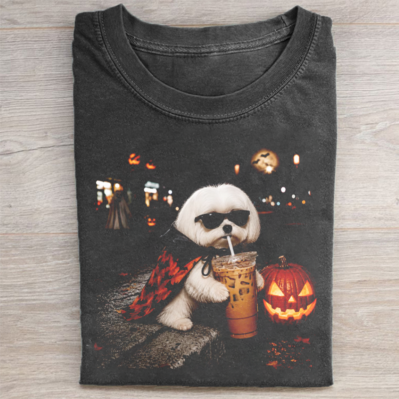 Cute Maltese Halloween T-shirt