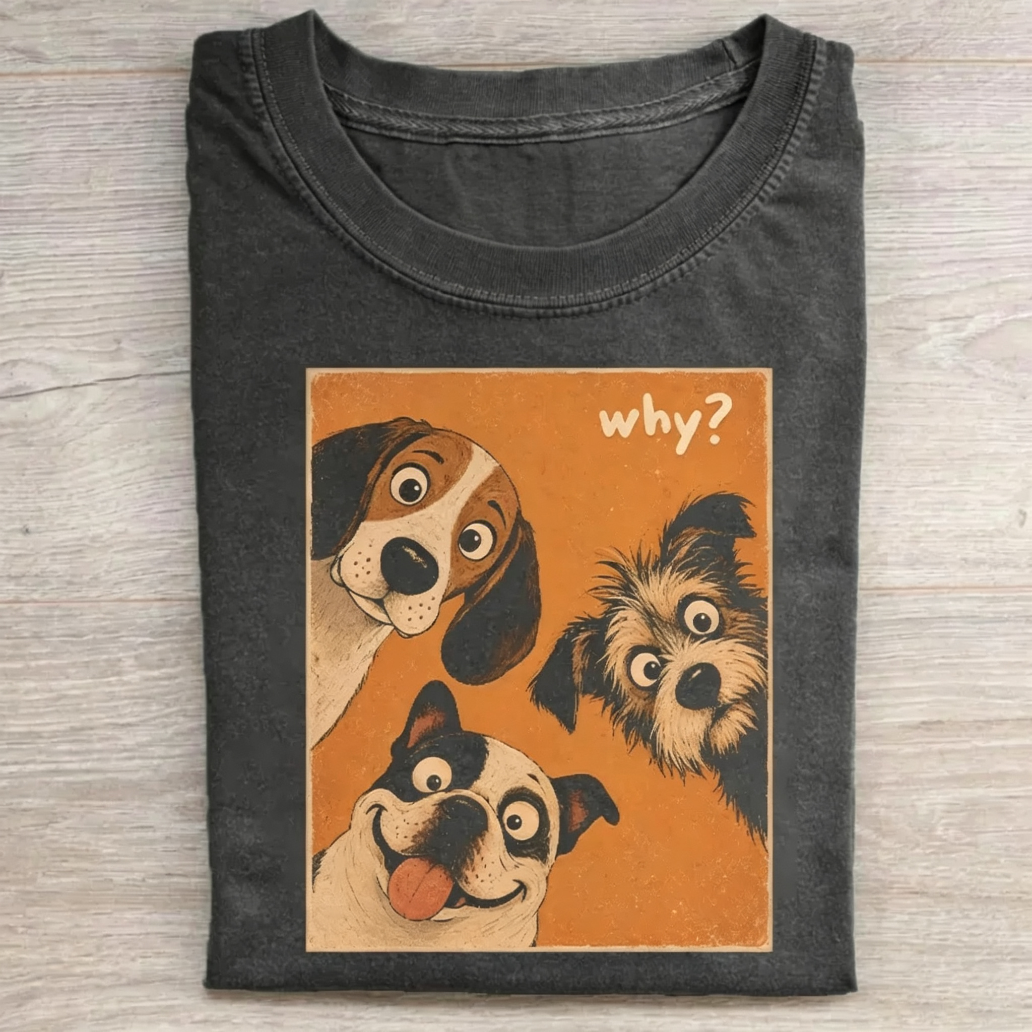 Funny Dog Why T-shirt