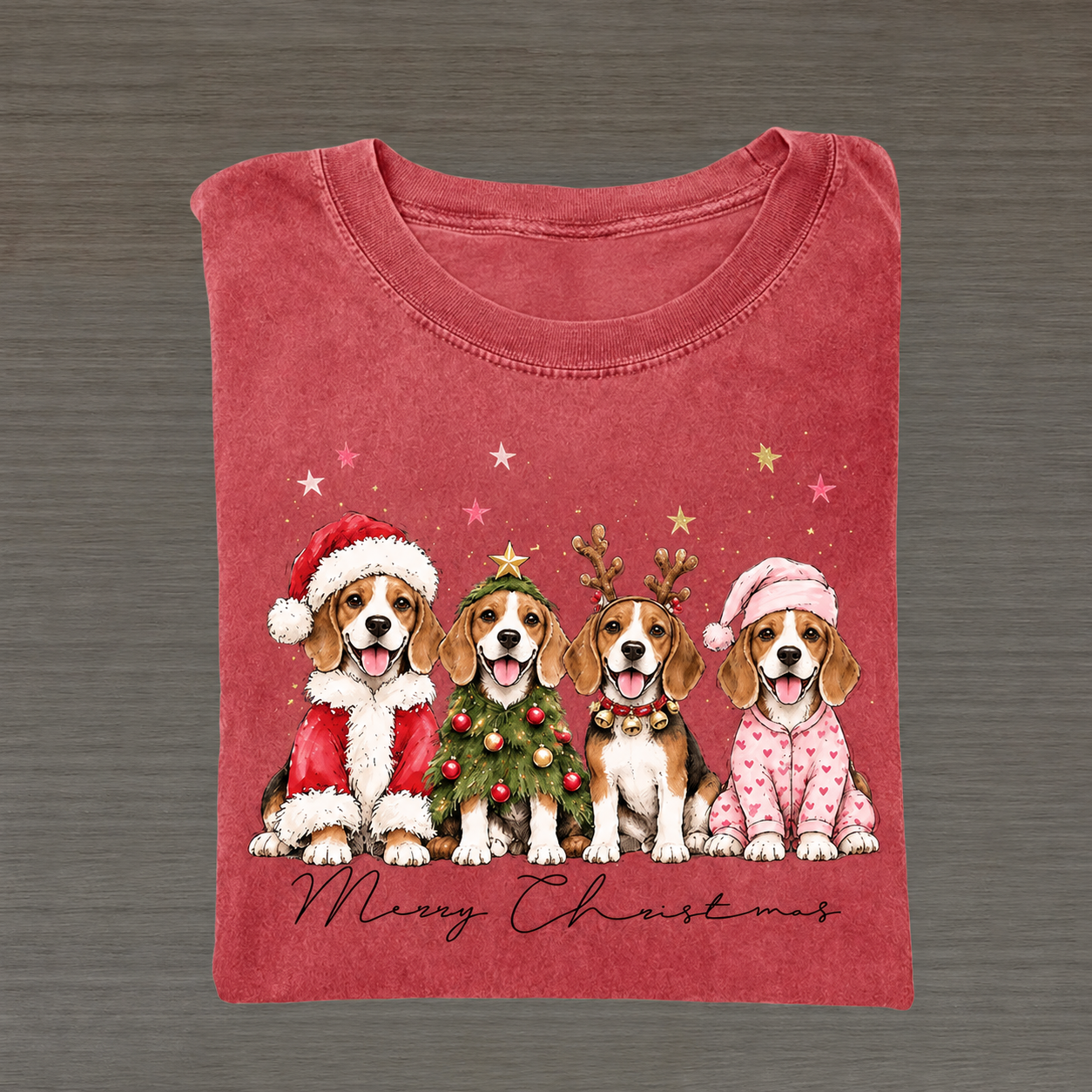 Merry Christmas Beagle T-shirt