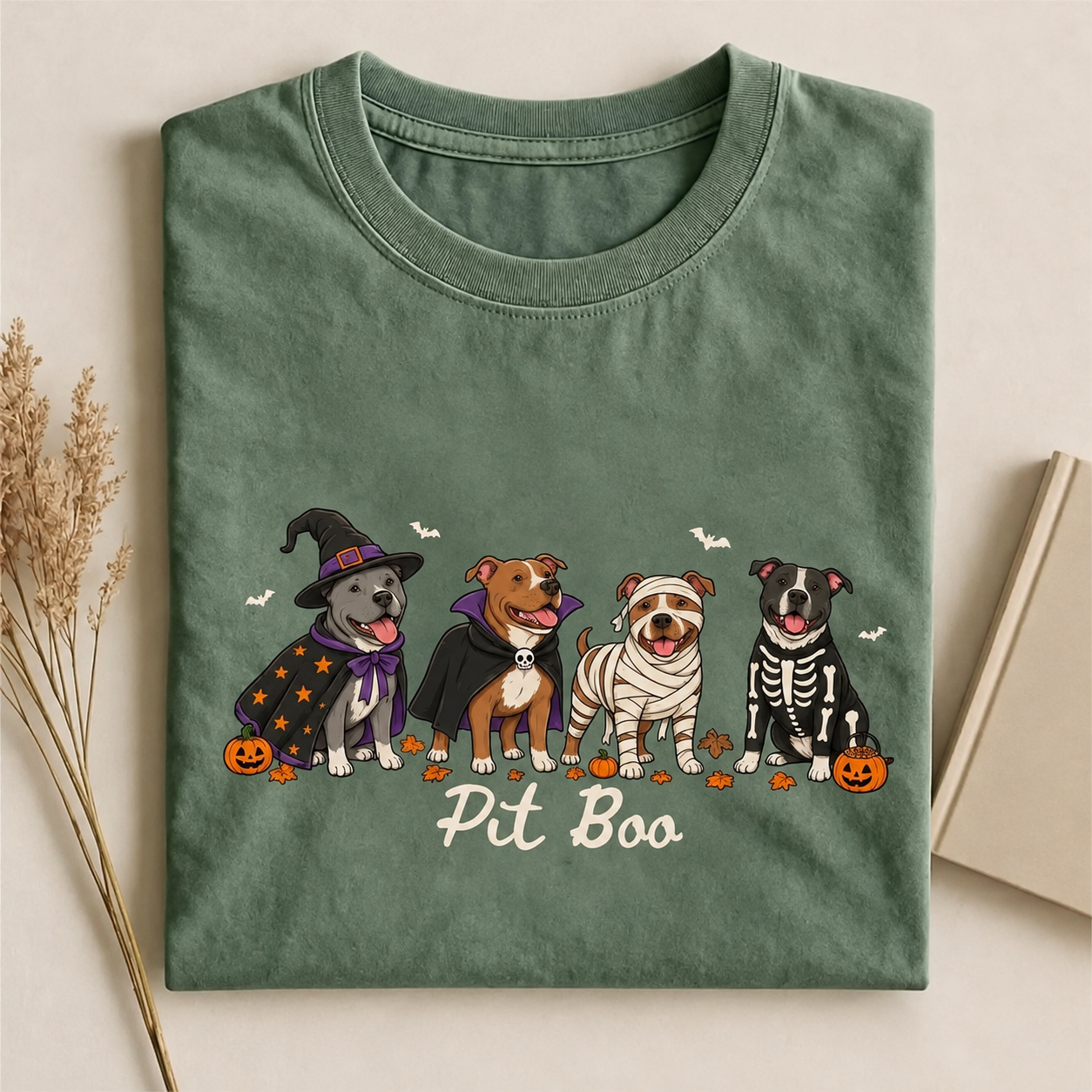 Pit Boo Halloween Pit Bull T-shirt
