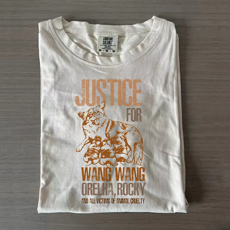 Justice For Wang Wang Orelha Rocky T-shirt