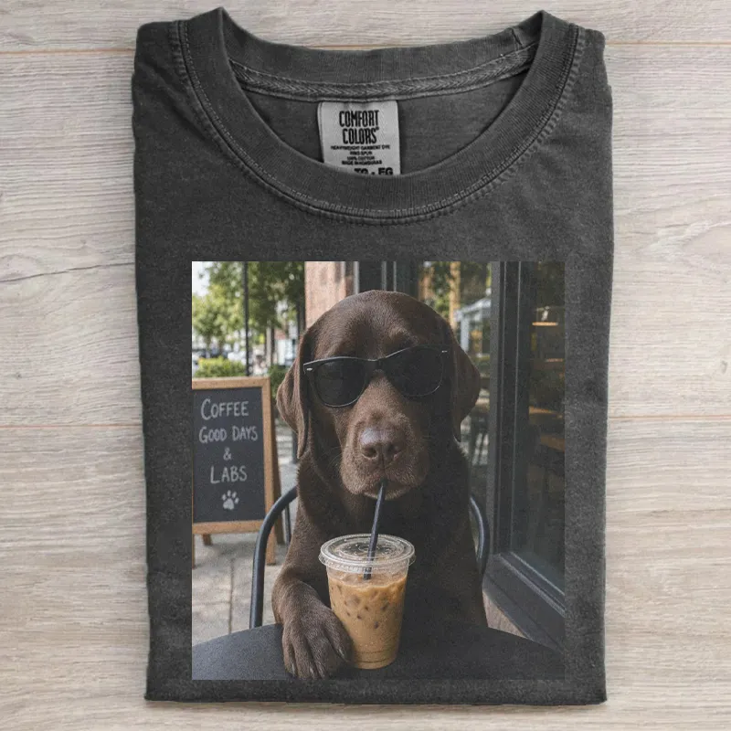 Chocolate Lab Coffee T-shirt