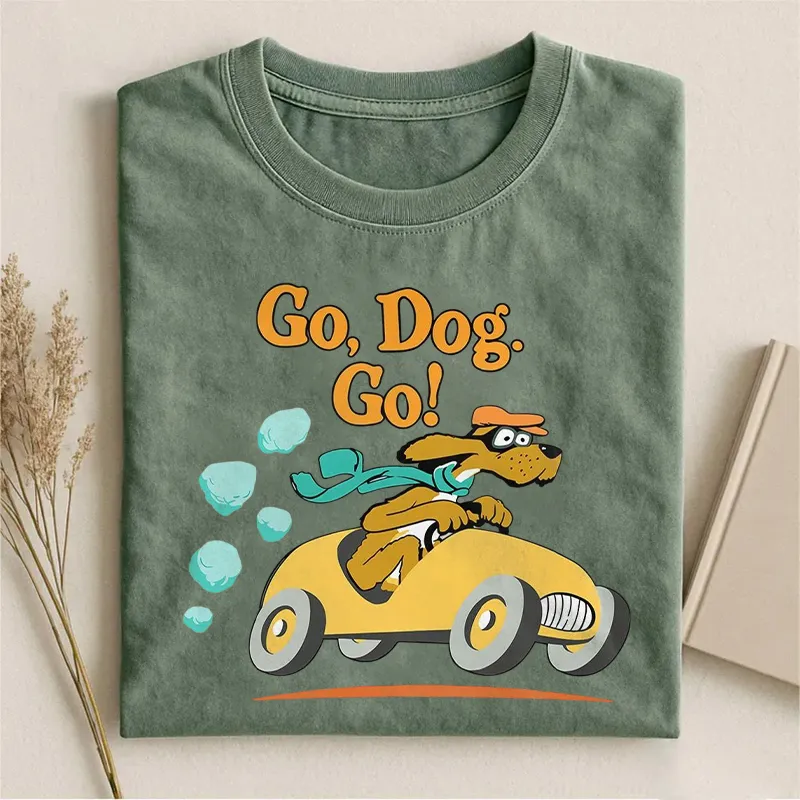 Go Dog Go Funny Dog Racing T-shirt