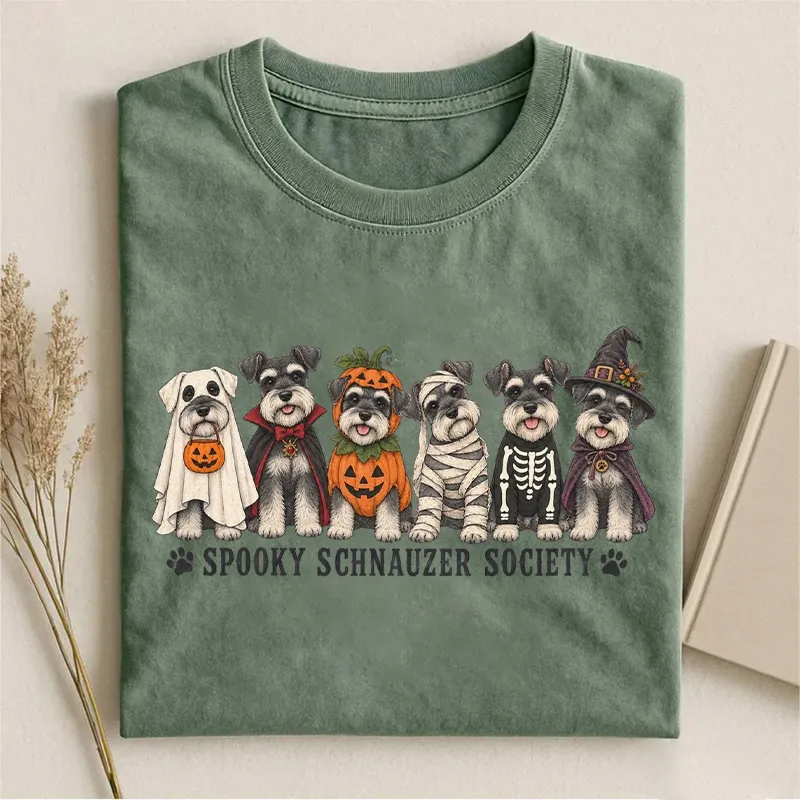 Spooky Schnauzer Society T-shirt