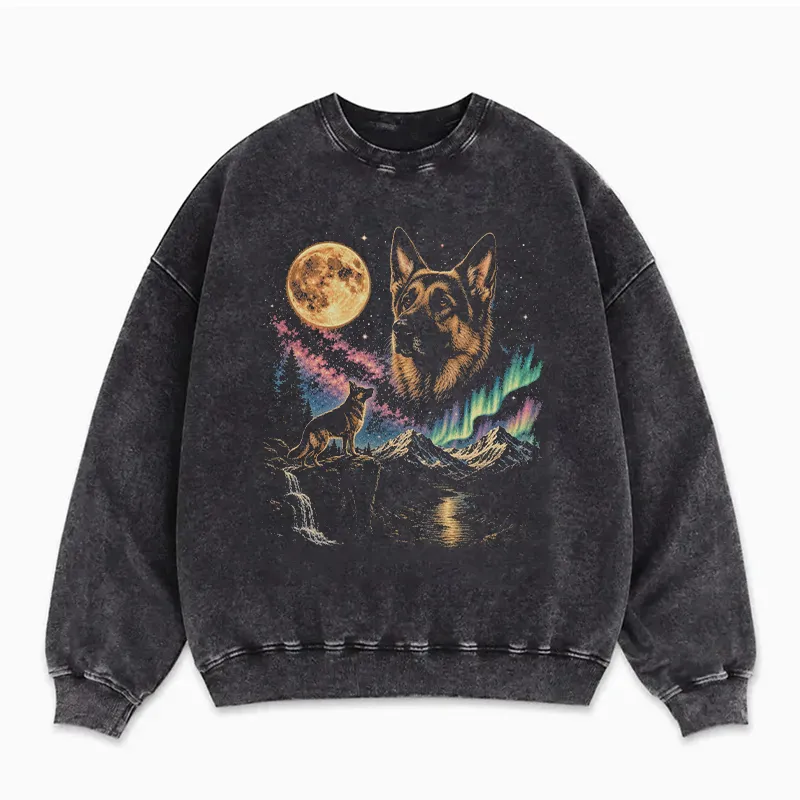 German Shepherd Howling Sweatshirt