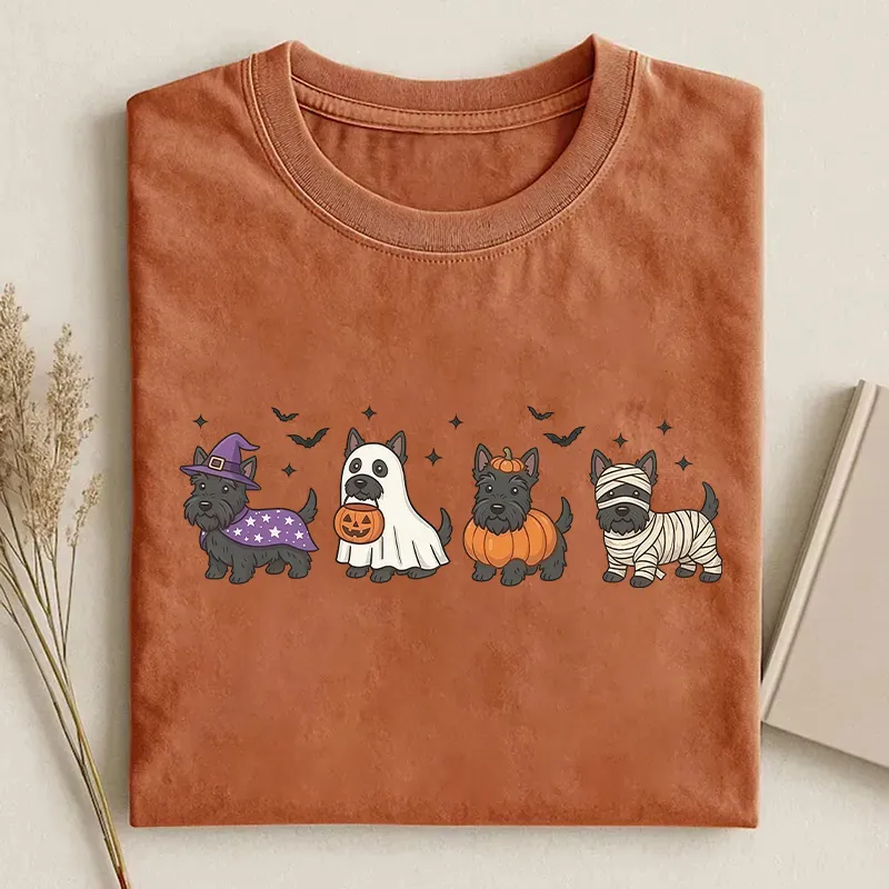 Scottish Terrier Halloween T-shirt