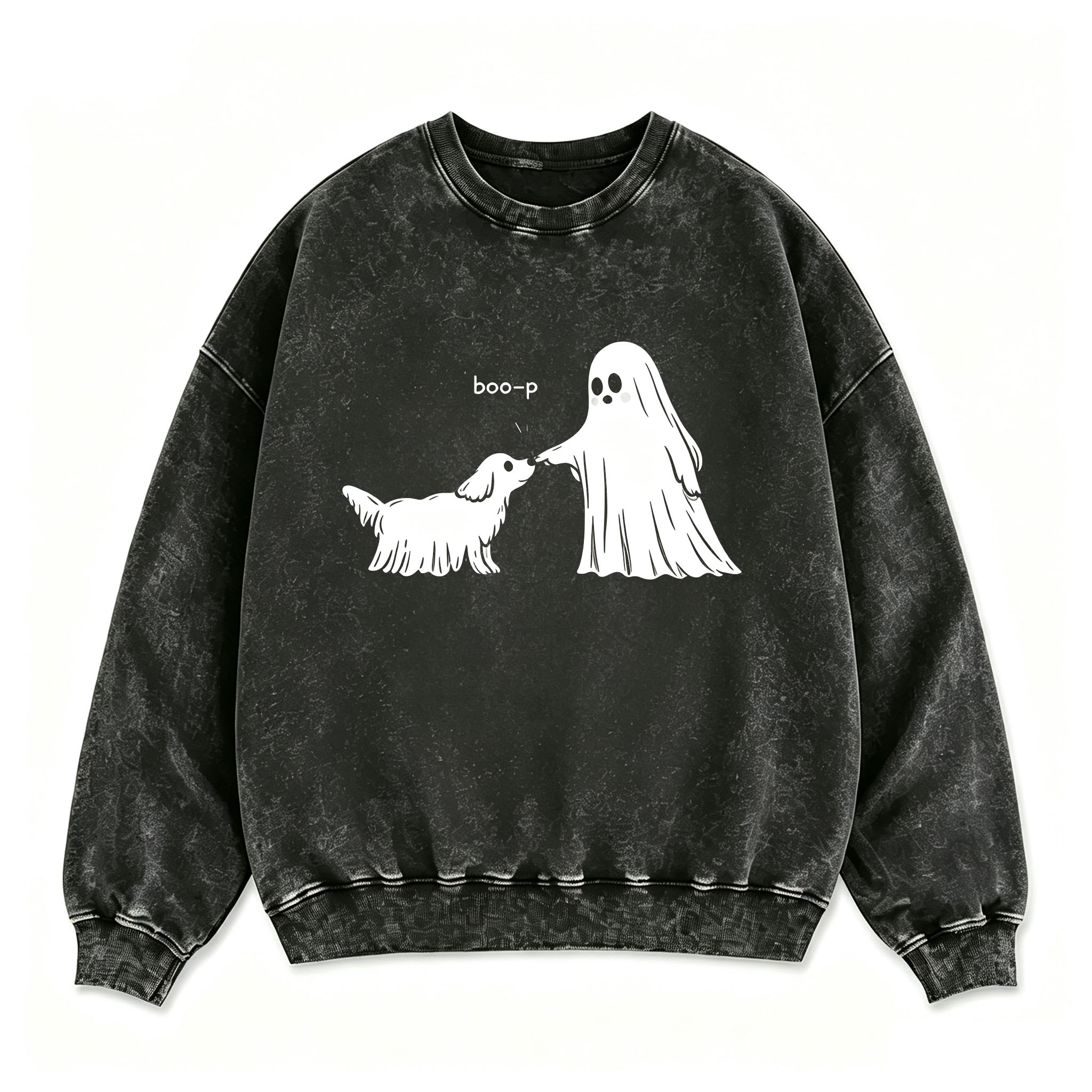 Boo-P Halloween Cute Ghost Dog  Sweatshirt