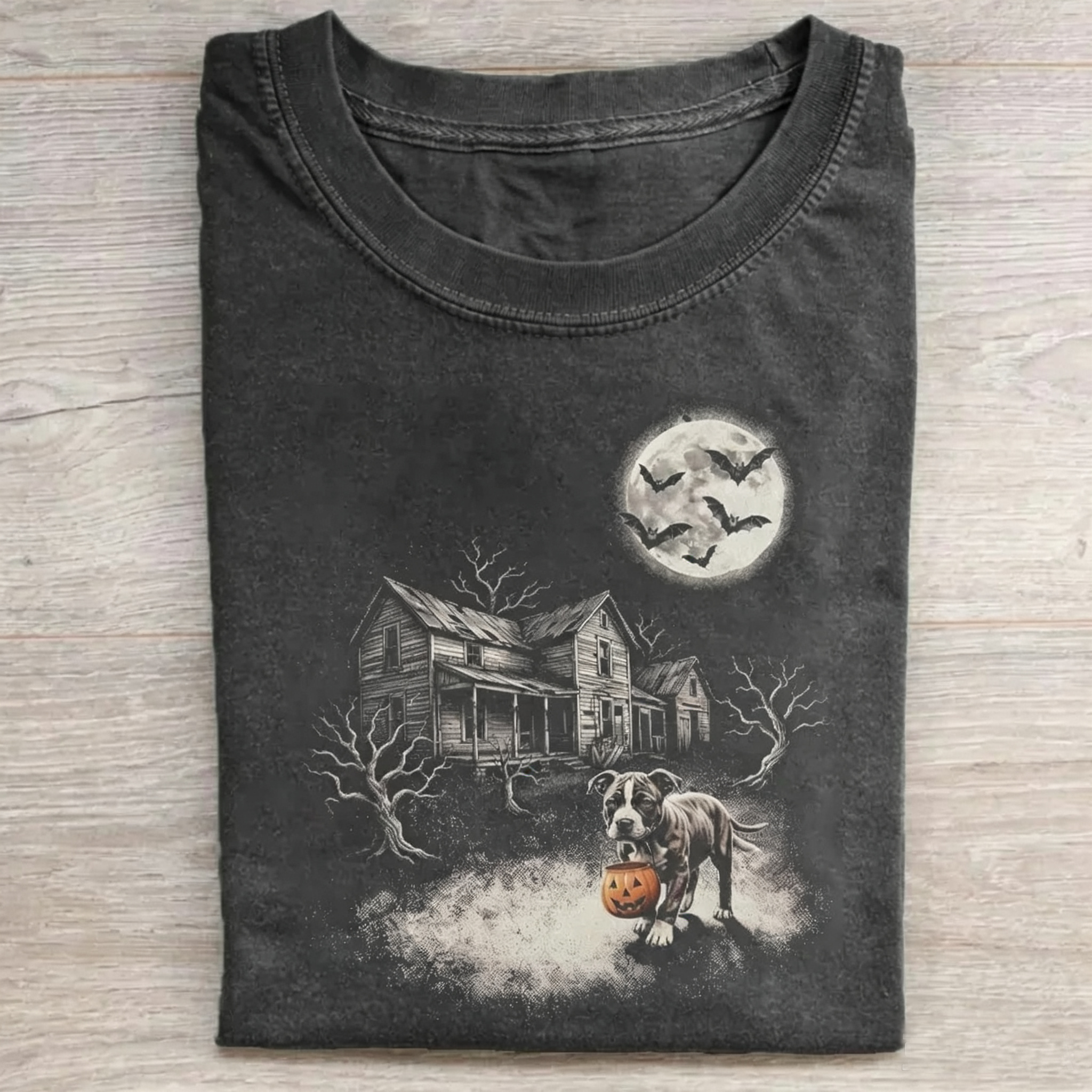 Funny Pit Bull Dog Halloween T-shirt