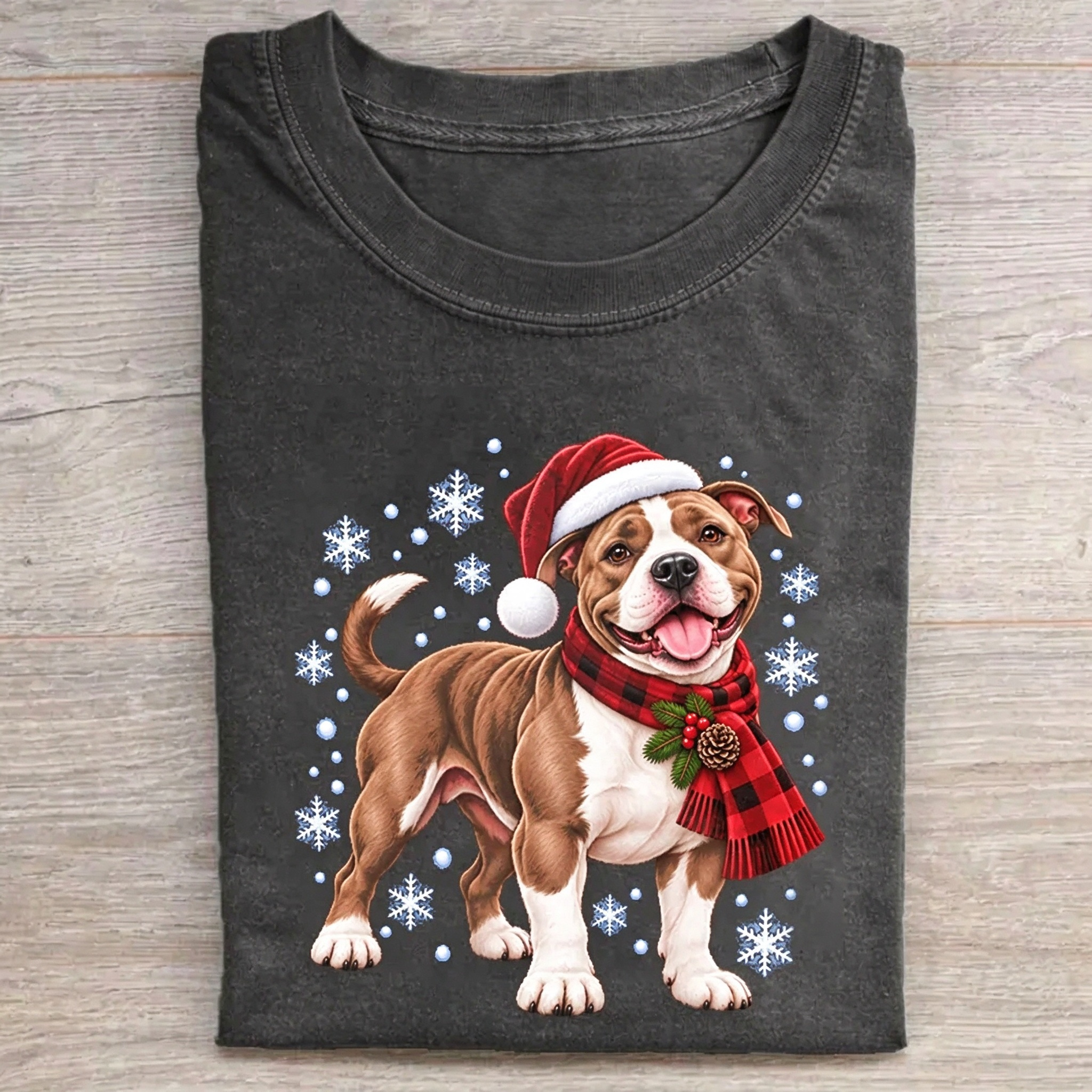 Christmas Pitbull T-shirt