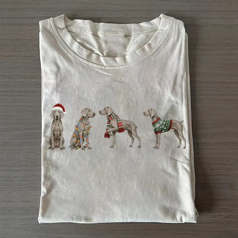 Weimaraner Christmas T-shirt