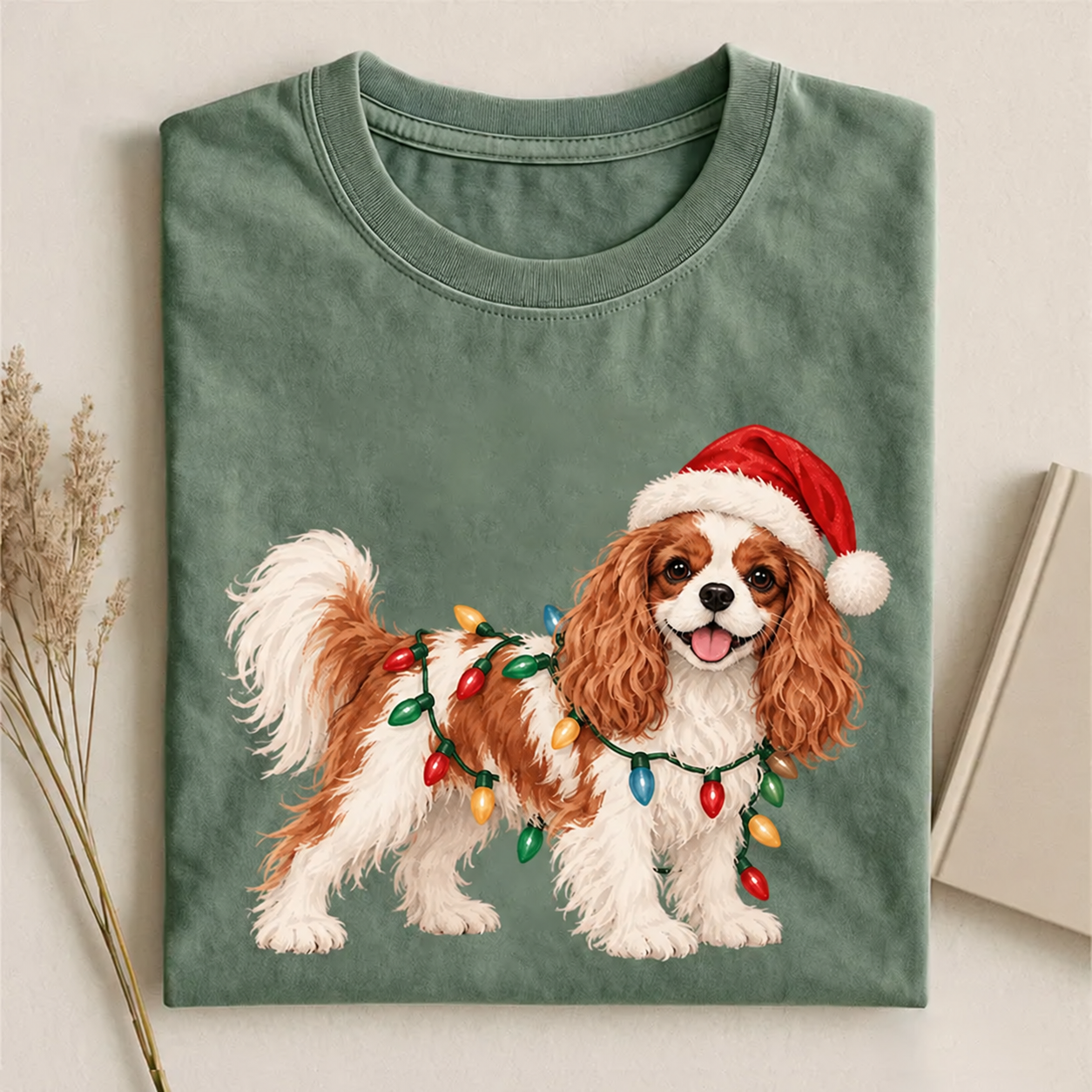 Christmas Cavalier King Charles T-shirt