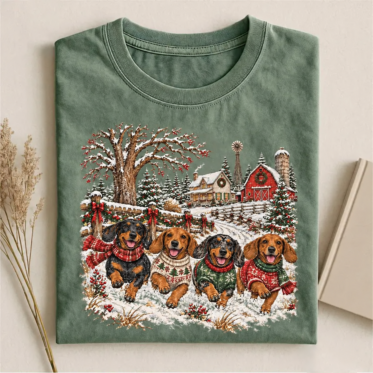 Christmas Dachshund T-shirt