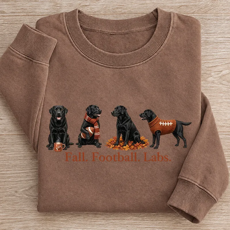 Fall Black Lab Sweatshirt