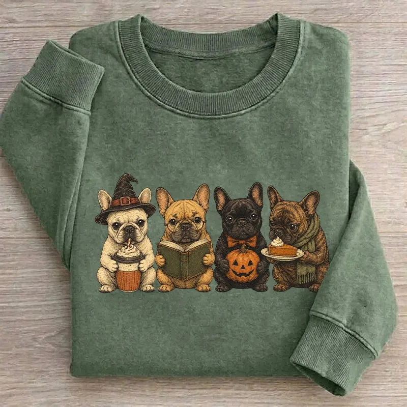 Halloween French Bulldog Dog Sweatshirt