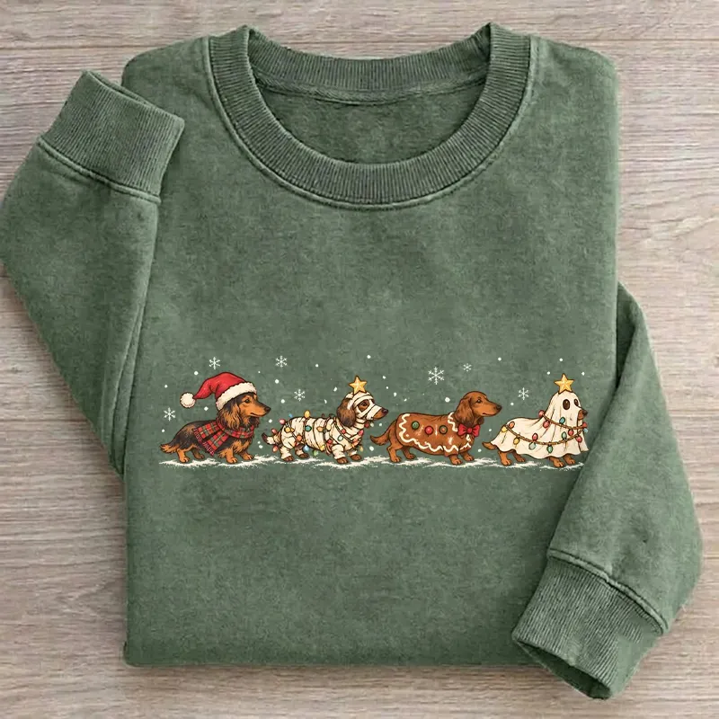 Christmas Dachshund Sweatshirt