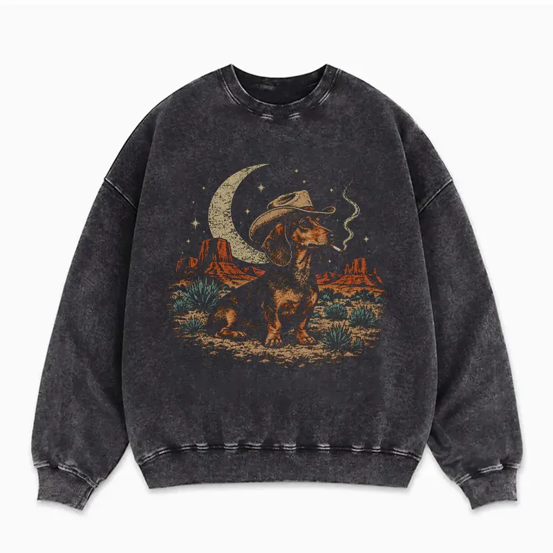 Dachshund Vintage Cowboy Sweatshirt