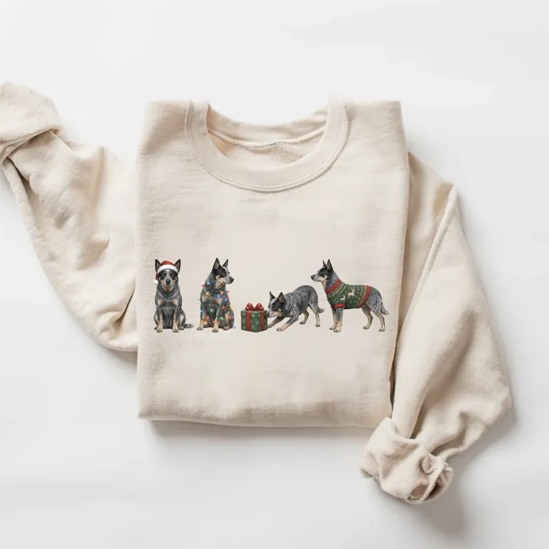 Blue Heeler Christmas Sweatshirt