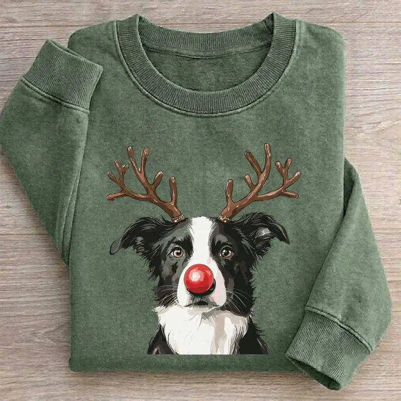 Border Collie Christmas Sweatshirt