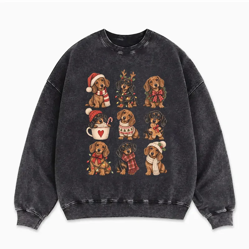 Cute Christmas Dachshund Sweatshirt