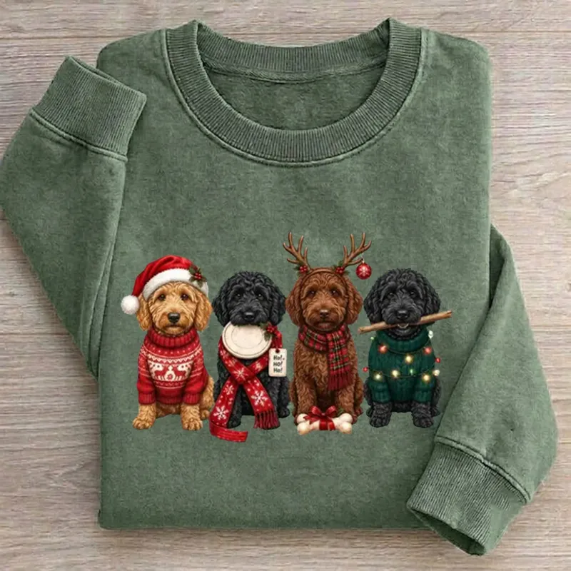 Christmas Goldendoodle Dog Sweatshirt