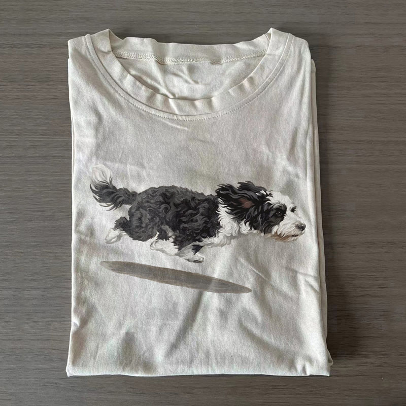 Running Bernedoodle Dog Mom T-shirt