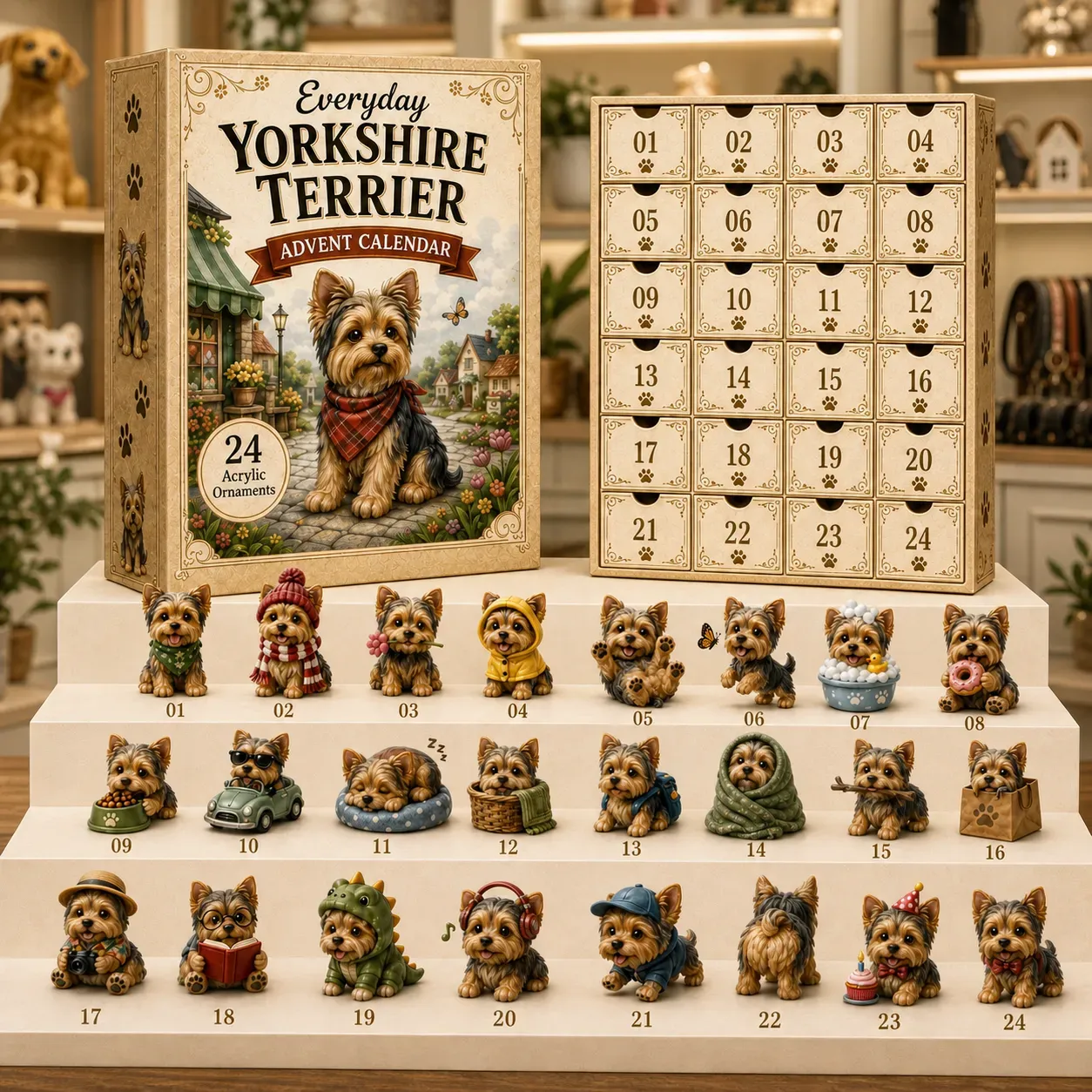 24 Yorkie acrylic designs showcase